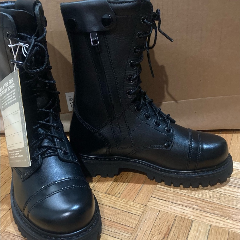 Rocky 10” Side Zip Combat Jump Boots. Women’s size 6.5 NIB Free Shipping